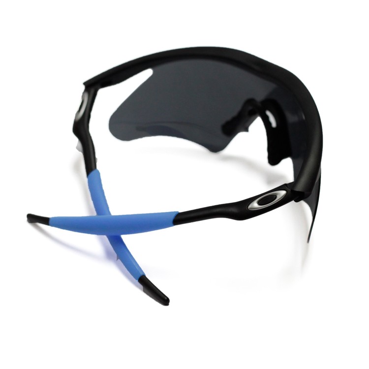 Walleva Blue Earsocks And Black Nose Pads For Oakley M Frame Sunglasses